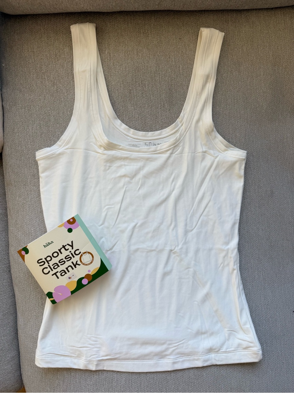 Huha Sporty Classic Tank Top (undyed off white)